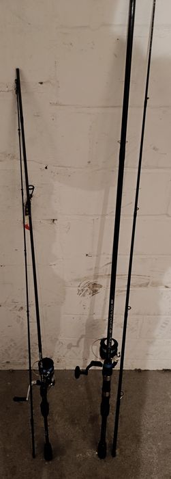 Dwie wędki spinningowej Mikado Bixlite oraz Jaxon Tenesa Easy Spin