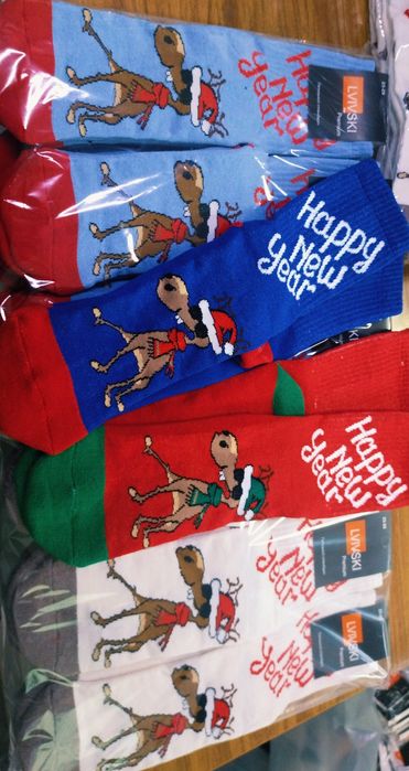 Новорічні носки/шкарпетки/новорічний принт/приколи чоловічі жіночі