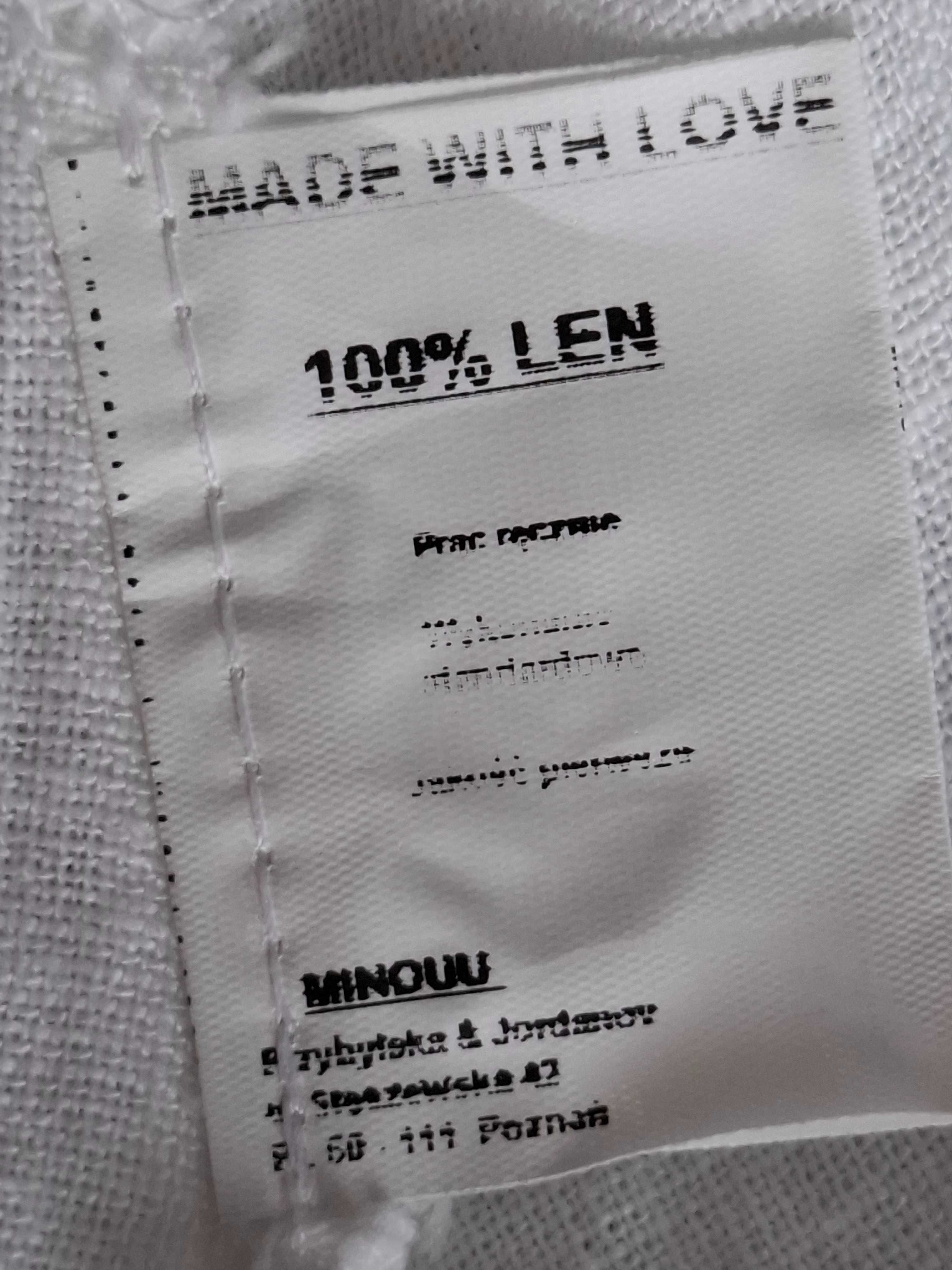 Lniana 100 % lnu letnia sukienka uni firmy Minouu Przybylska Jordanov