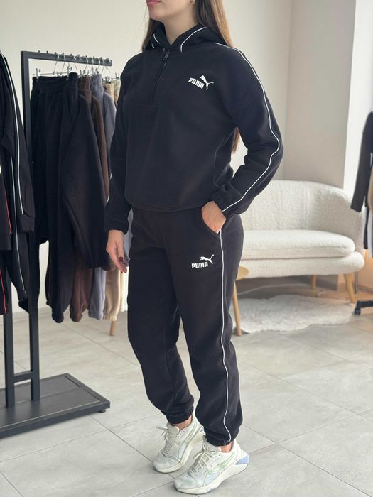 ТЕПЛО! Уютный флисовый костюм полар S-L-XL тёплый зимний чорний сірий