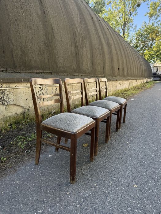 Krzesła Art Deco – komplet 4 sztuki, do renowacji