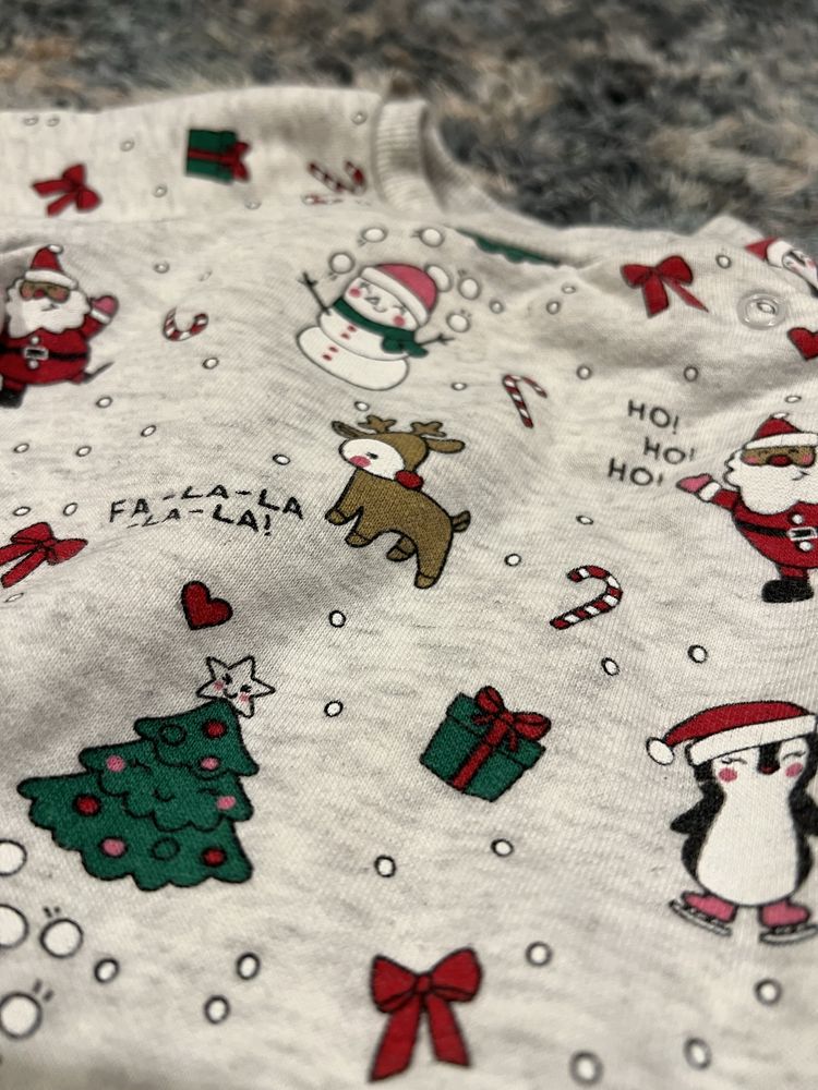 Niemowlęca bluza świąteczna j nowa 74 cm Mikołaj Boże Narodzenie