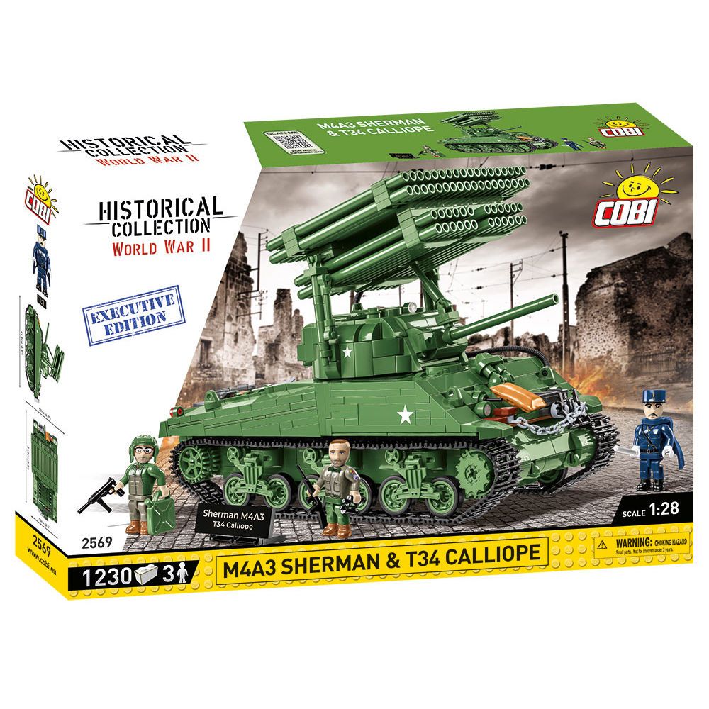 Hc Wwii /2569/ M4A3 Sherman W/T34 Calliope 1230K