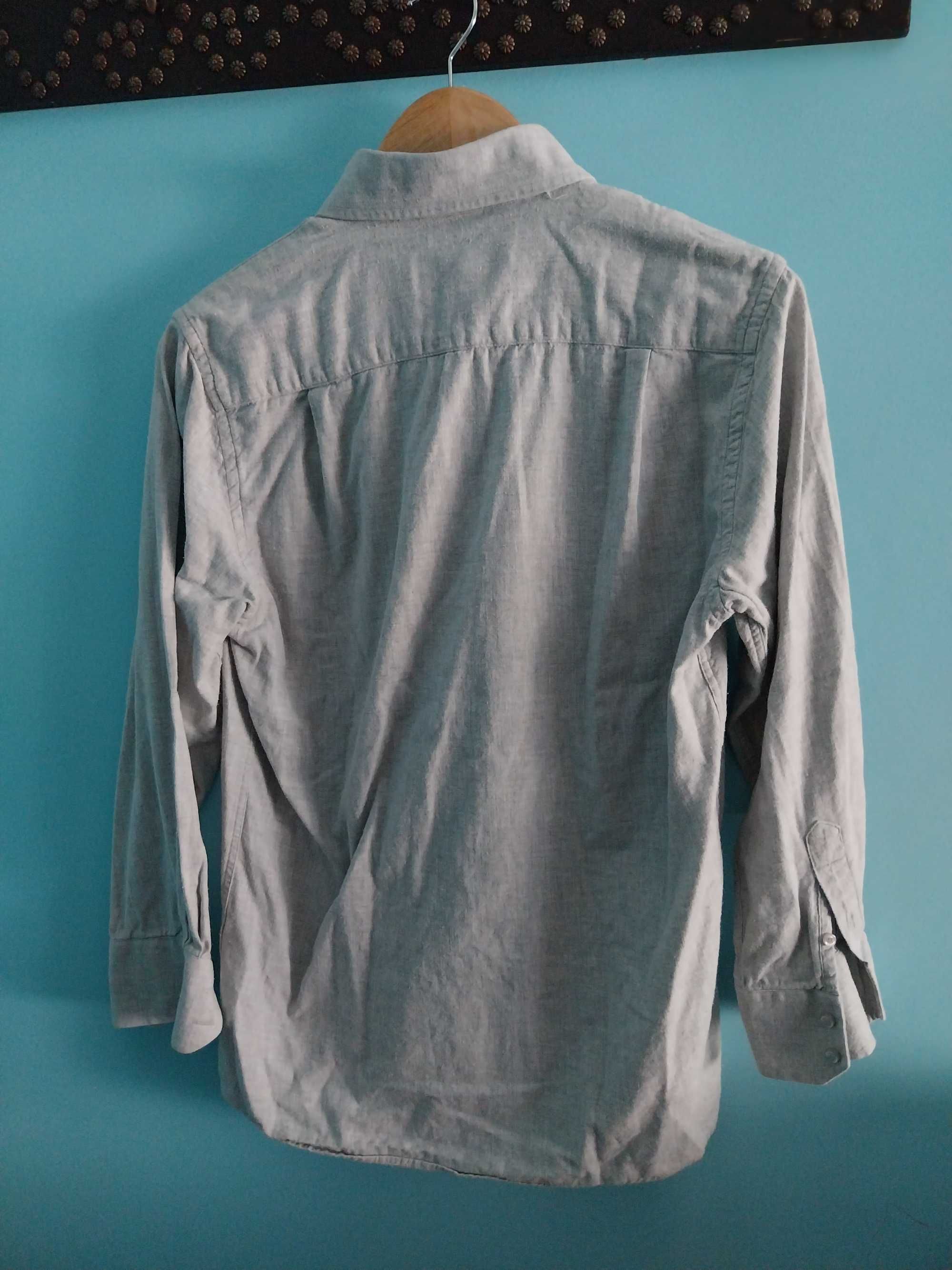 Camisa de algodão, Cinza, tamanho S, Sea Barrier Casual