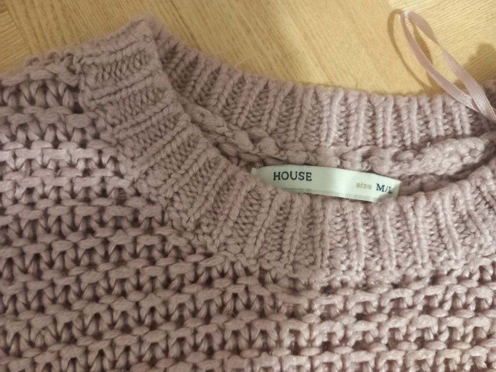 Sweterek pudrowy róż House