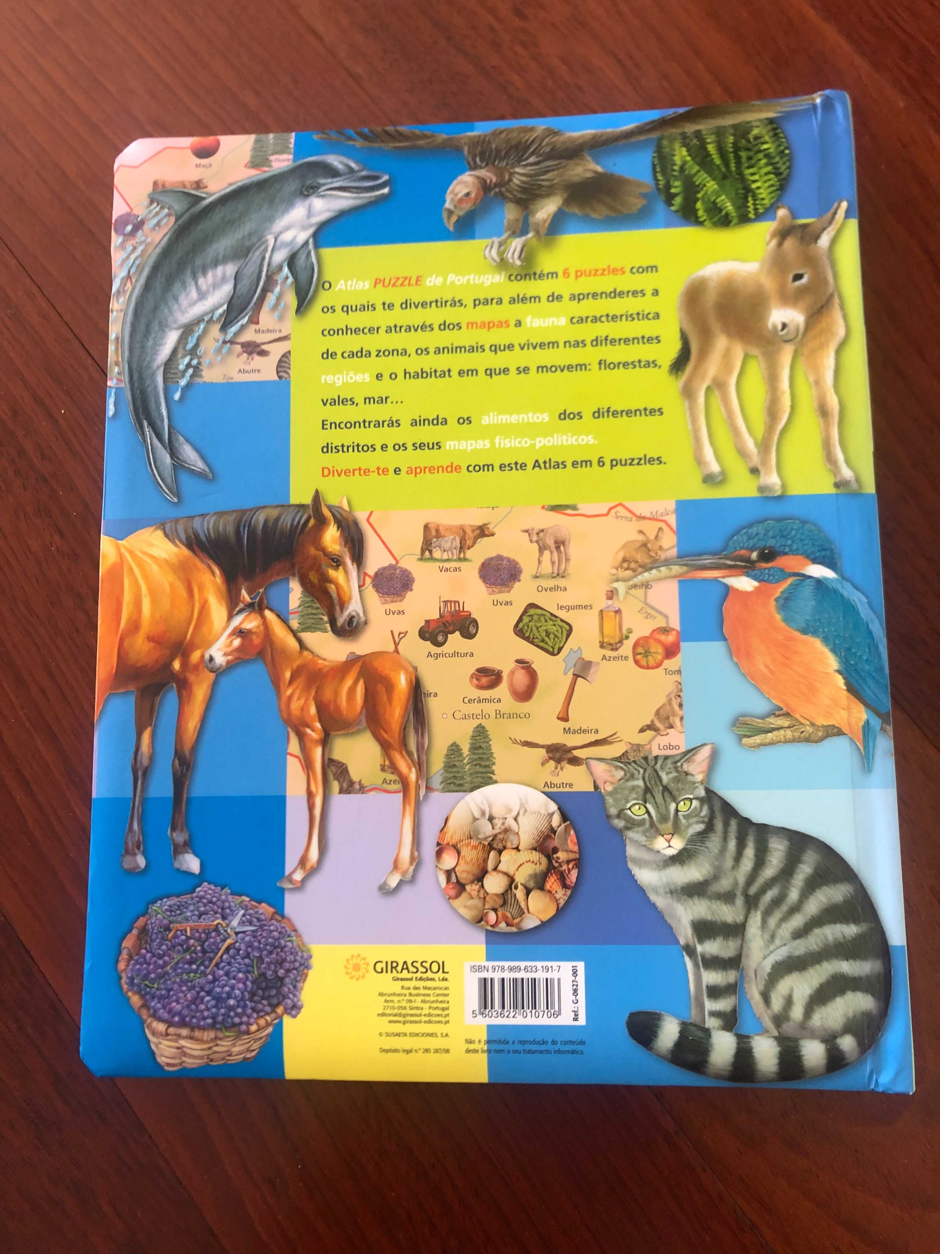 Livro | Atlas Puzzle de Portugal Fauna e Flora