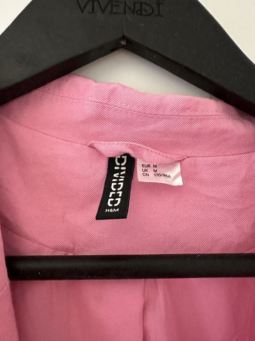 Піджак h&m рожевий жакет оверсайз М zara