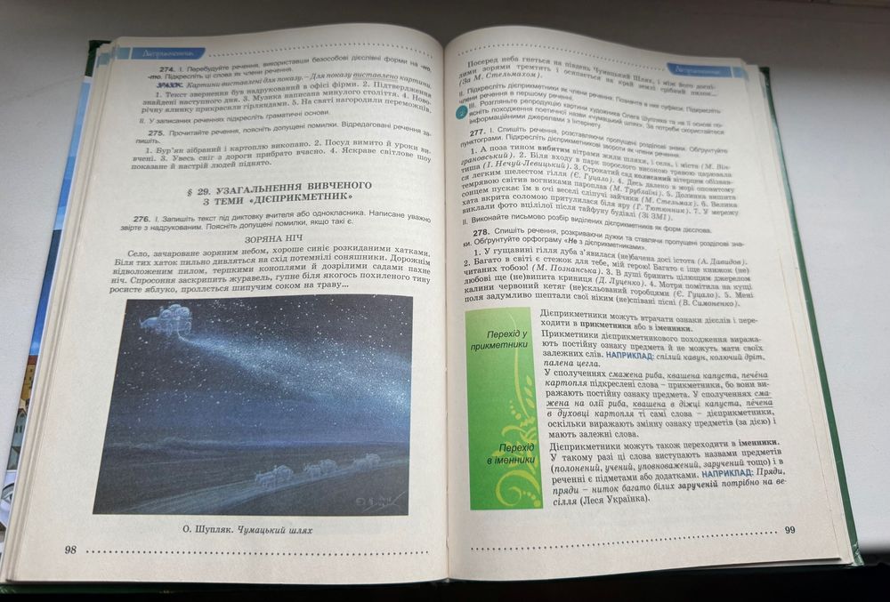 Підручник Українська мова 7 клас