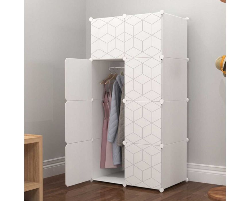 Szafa Modułowa GEOMETRIC Garderoba  wieszak Organizer - NOWA POJEMNA