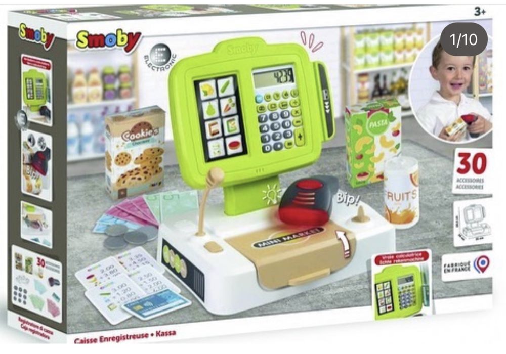 Интерактивная детская касса Smoby 350105 350107 350108