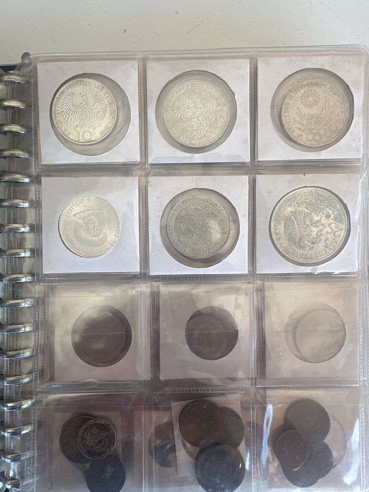 Coleçao de moedas antigas de varios paises