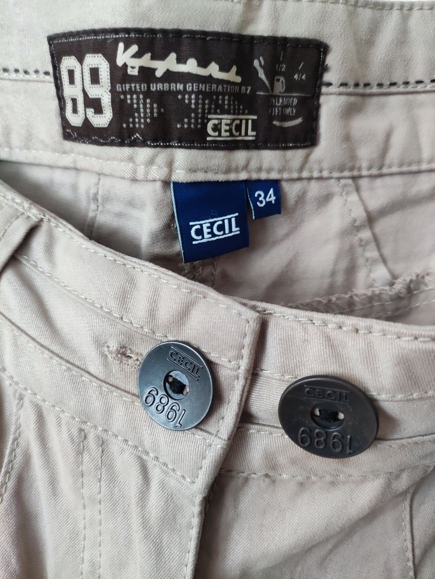Spodnie beżowe męskie Cecil