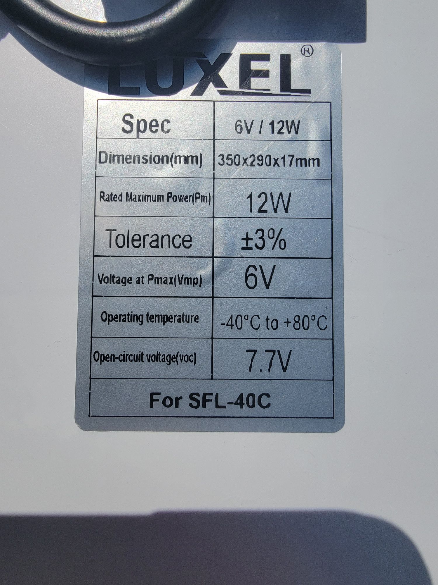 Сонячні панелі 12w...25w 7.7v