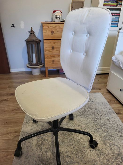 Fotel Biurowy biały i czarny Ikea