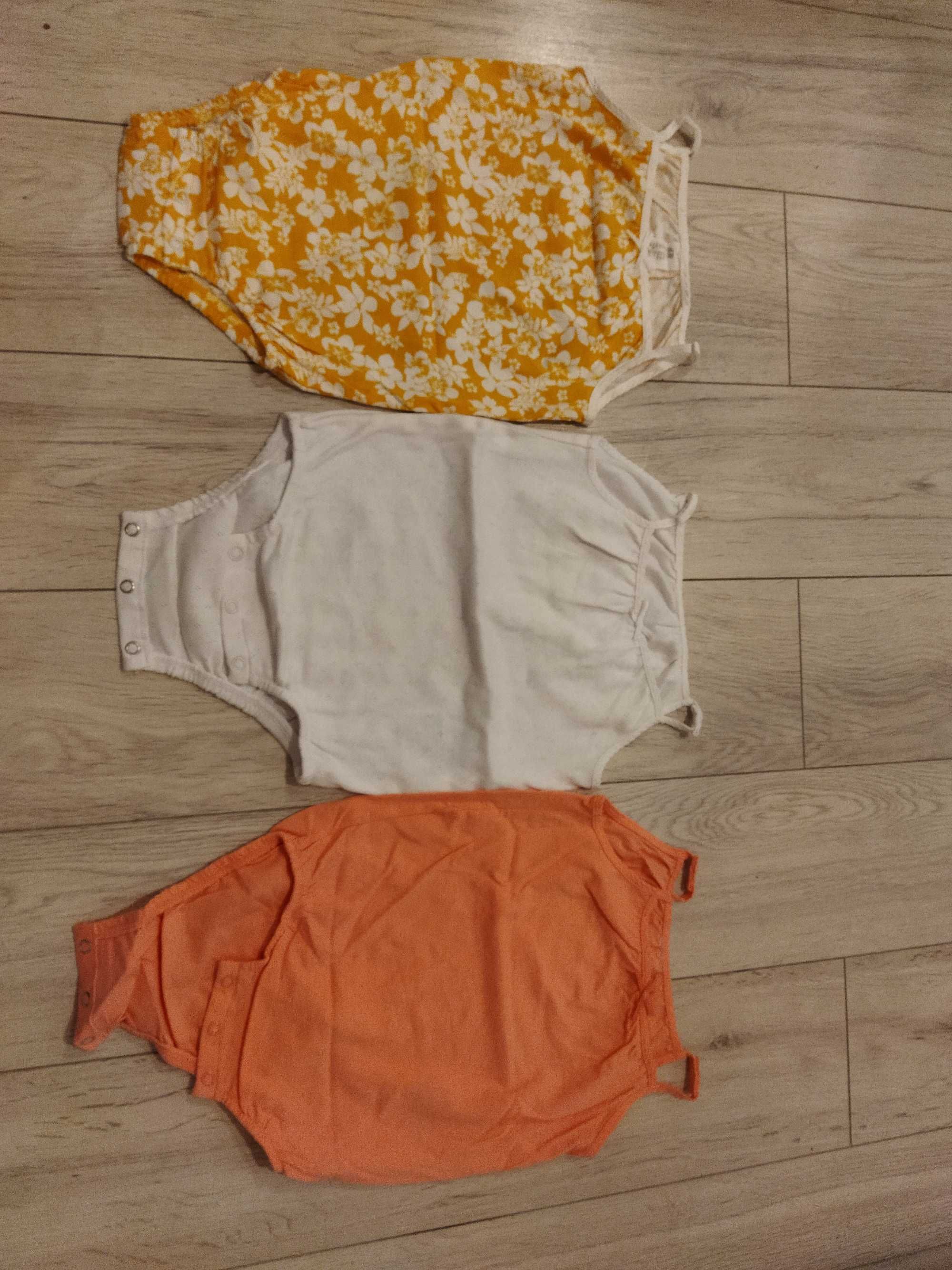 nowe body dziecięce 92 h&m trzy sztuki