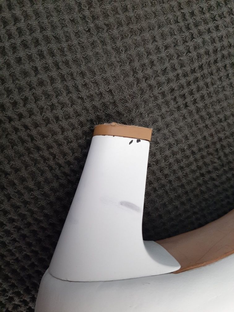 Buty skórzane białe ślubne rozmiar 35