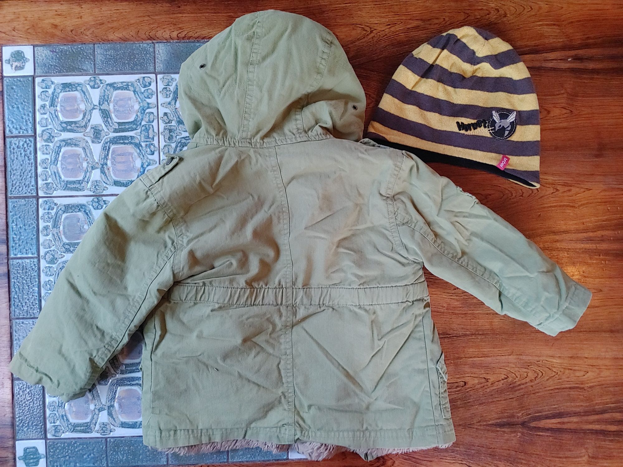 Komplet Kurtka parka chłopięca mayoral 86 + czapeczka GRATIS
