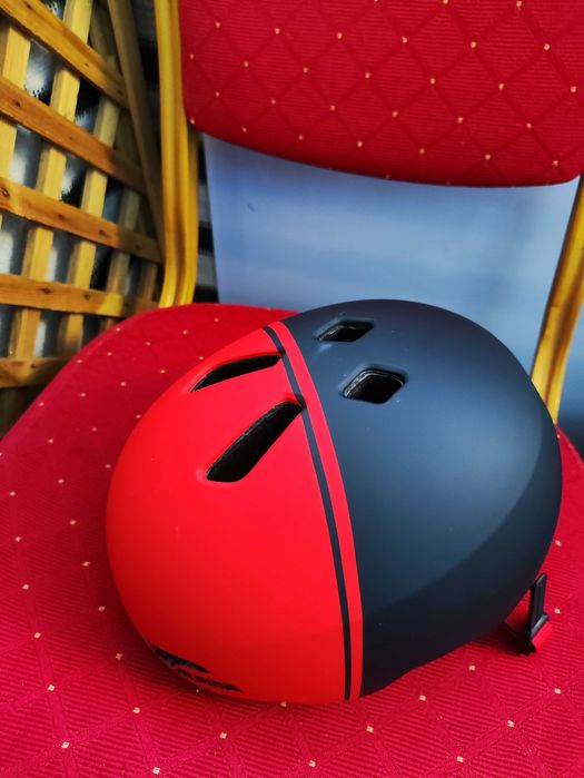 Kask Rowerowy na Rower Skuter Deskorolkę rolki czerwony Alpina Hackney