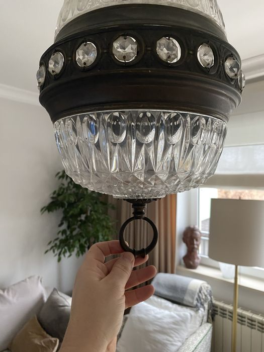 Stara włoska lampa sufitowa