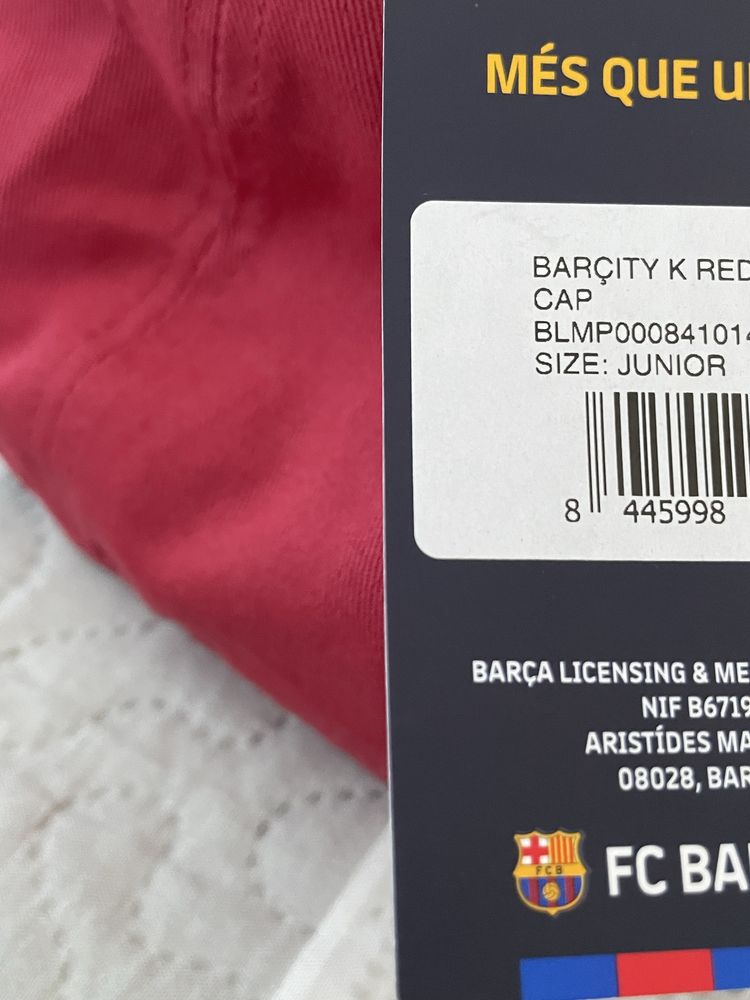 Czapeczka FC BARCELONA juniorska NOWA