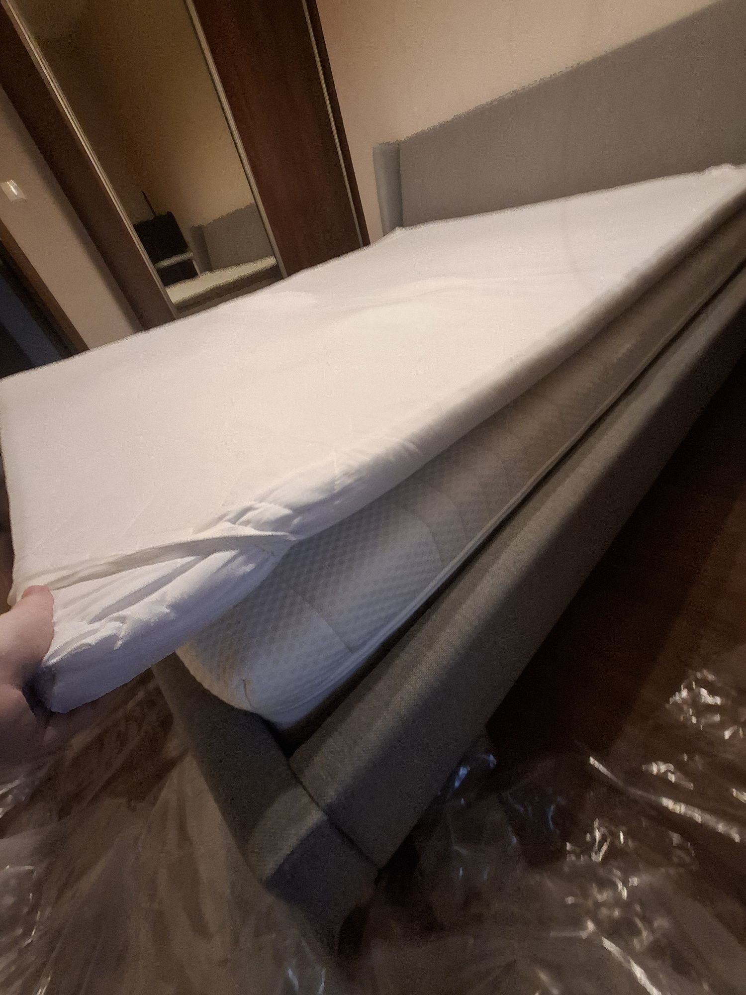 Topper/nakładka utwardzająca na materac 160x200cm + MATA KOKOSOWA