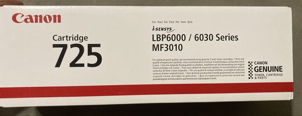 Картридж Canon 725 black