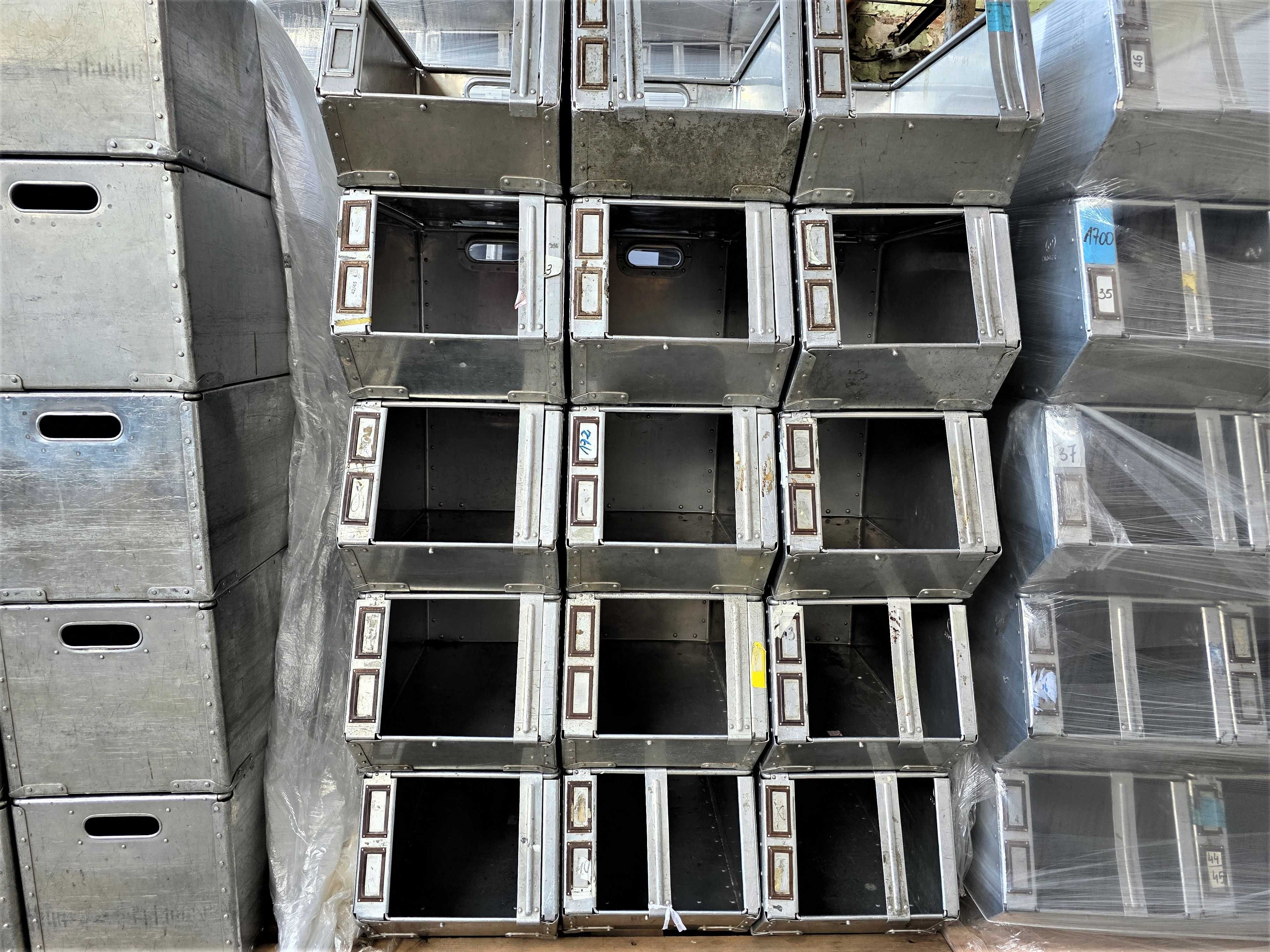 Pojemnik Kosz Kuweta Skrzynka Metalowy Aluminiowy Magazynowy Transport
