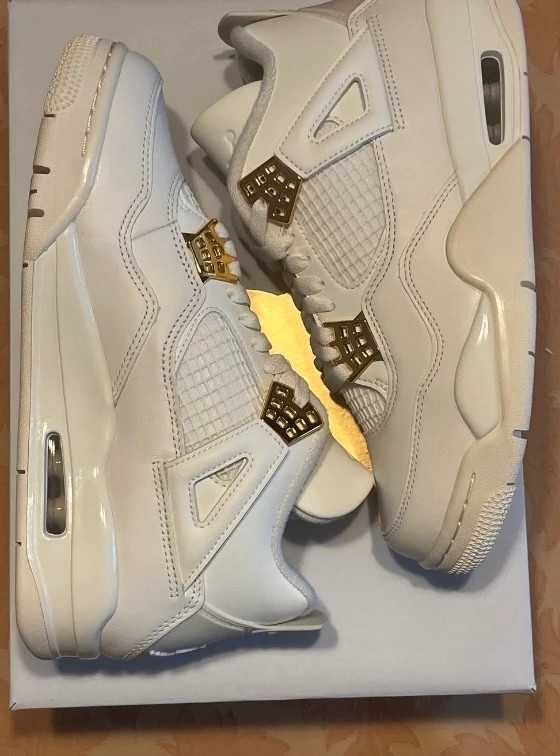 Nowe buty Nike_Jordan4_Retro_Metallic_Gold Moda R.43