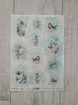 Papier ryżowy decoupage ITD R1670 ptaki