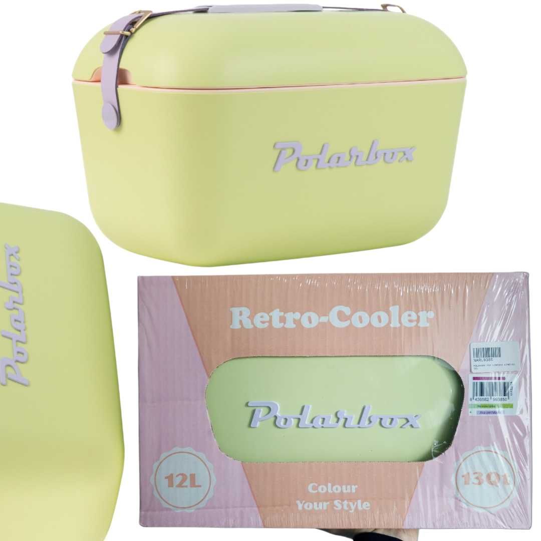 POLARBOX LODÓWKA PRZENOŚNA Turystyczna Retro 12L Limonka Lime Vintage