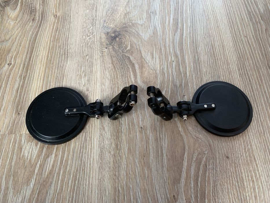 Дзеркала в руль, в торец руля, метал, мото