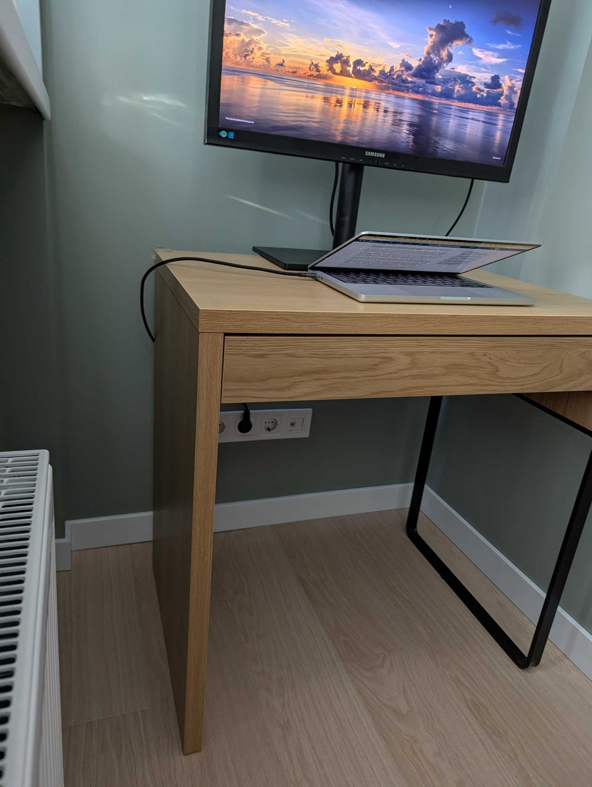 IKEA MICKE 203.517.42 компактний робочий стіл колір під дуб 73x50см