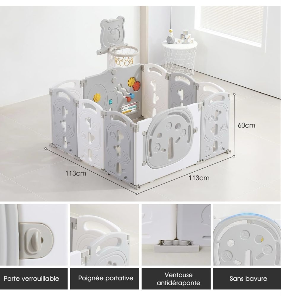 YOLEO Parque Infantil Baby Playpen