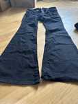 30см выход japan style джинсы клеш flared jeans denim черные