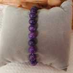 Pulseira com pedras ametista