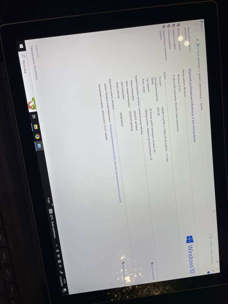 Windows surface  laptop/tablet klawiatura 8gb ram win10 i5
