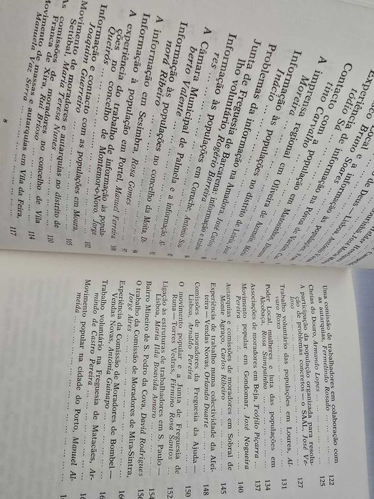 Poder Local: Política de Unidade; Informação às Populações;...