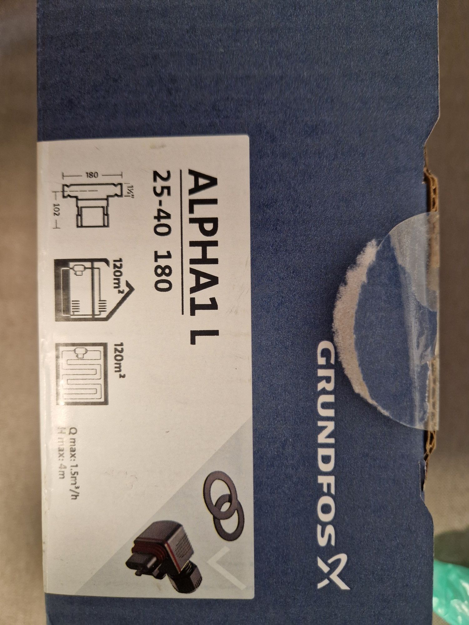 Насос циркуляційний Grundfos ALPHA1 L 25/40 180, ALPHA1 L 25/60 180