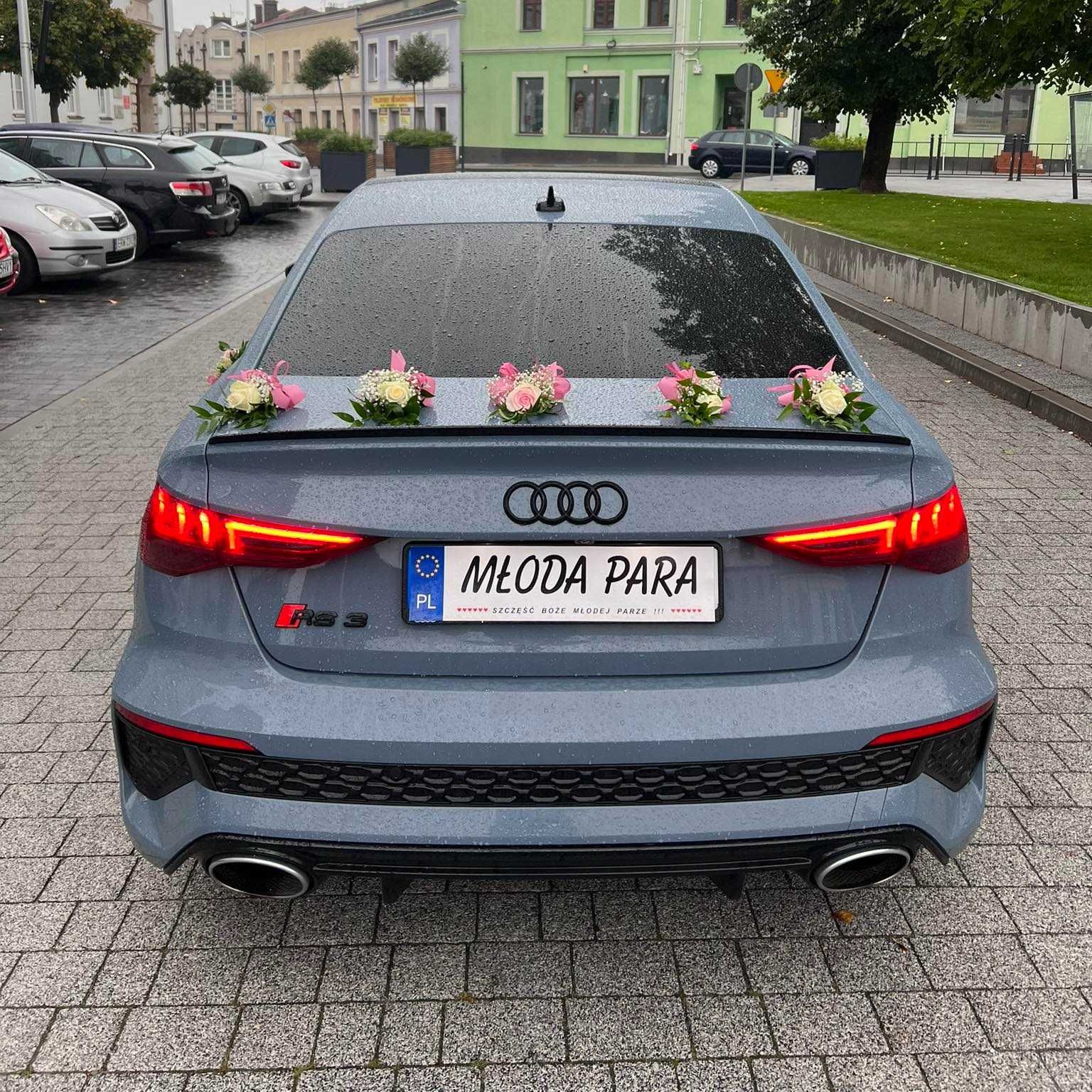 Auto do ślubu : Audi RS3 2.5 litra, 400 koni mechanicznych DWA KOLORY!