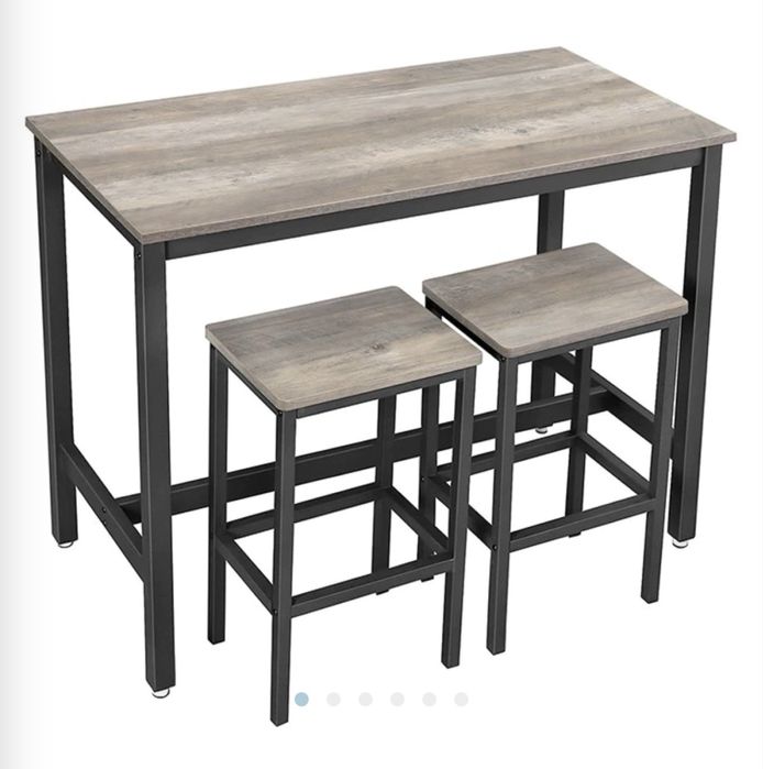 Stolik barowy stół kuchenny z dwoma krzeslami