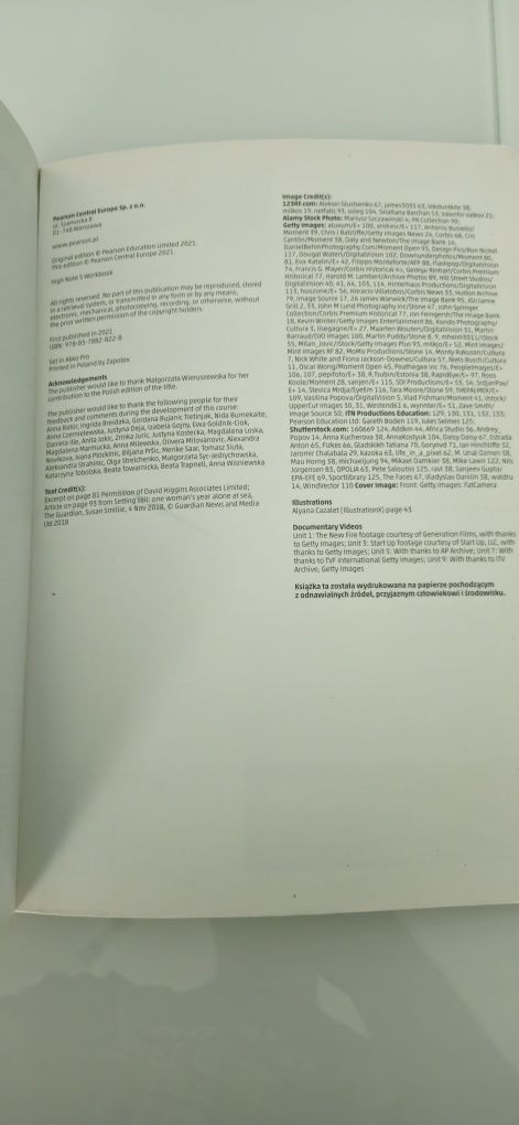 High note 5 Workbook