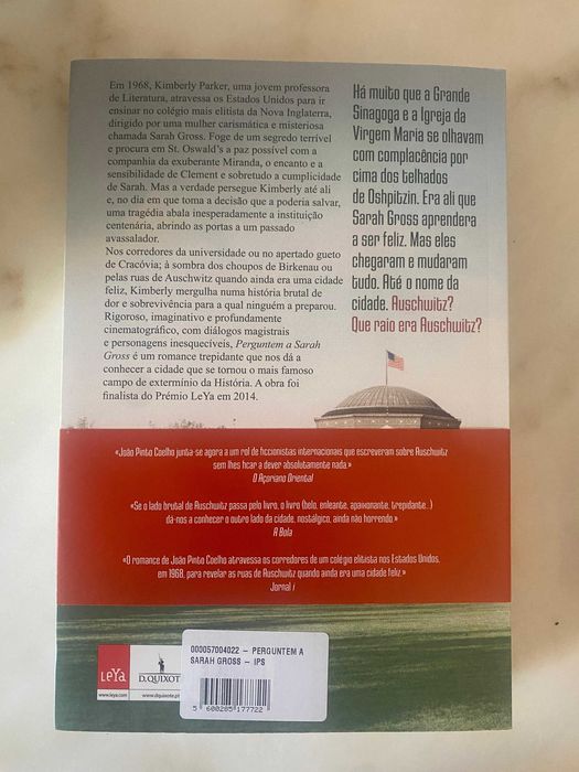 Livro "Perguntem a Sarah Gross" de João Pinto Coelho