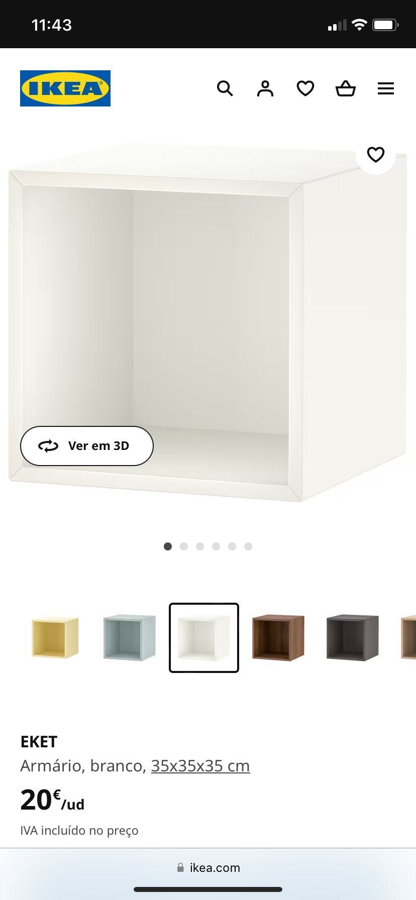 Cubos IKEA EKET como novos