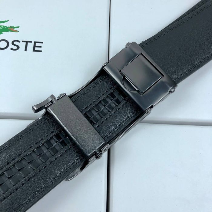 Мужской ремень Lacoste с пряжкой автомат купить пояс ремінь чоловічий
