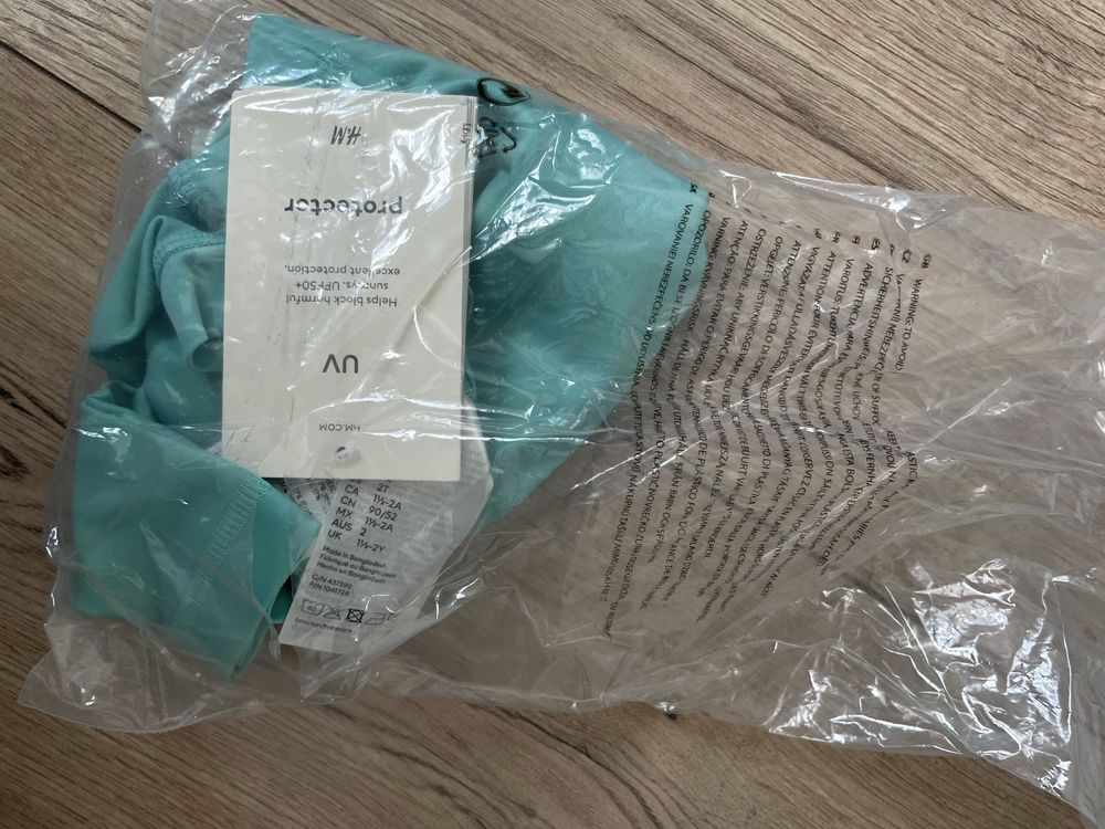 Nowa bluzka UV kąpielowa h&m 92 z metką