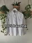 Wiosenna koszula w paski, lila, biała, limonka,  100% bawełna r.XS/S H