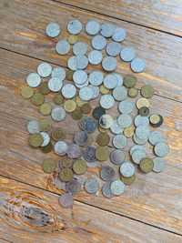 Монети України: 1, 2, 5, 10, 25, 50 копійок 1, 2, 5, 10 гривень копійк