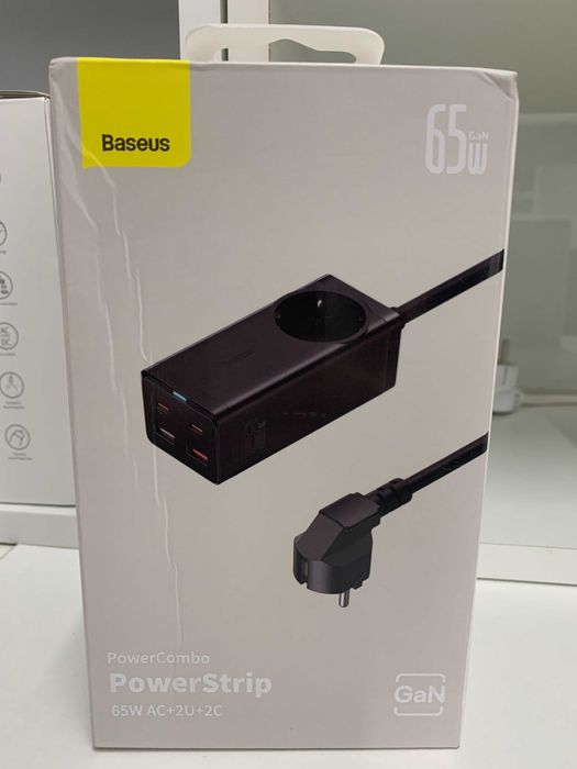 МЗП Baseus GaN3 Pro Desktop Powerstrip 100W/65W + ГАРАНТІЯ 12 міс