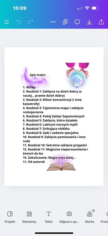 Książka dla dzieci „O nie Gabi! Znowu zapomniałaś zaklęcia.”