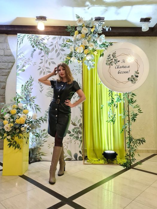 Шкіряне плаття. Плаття з екошкіри